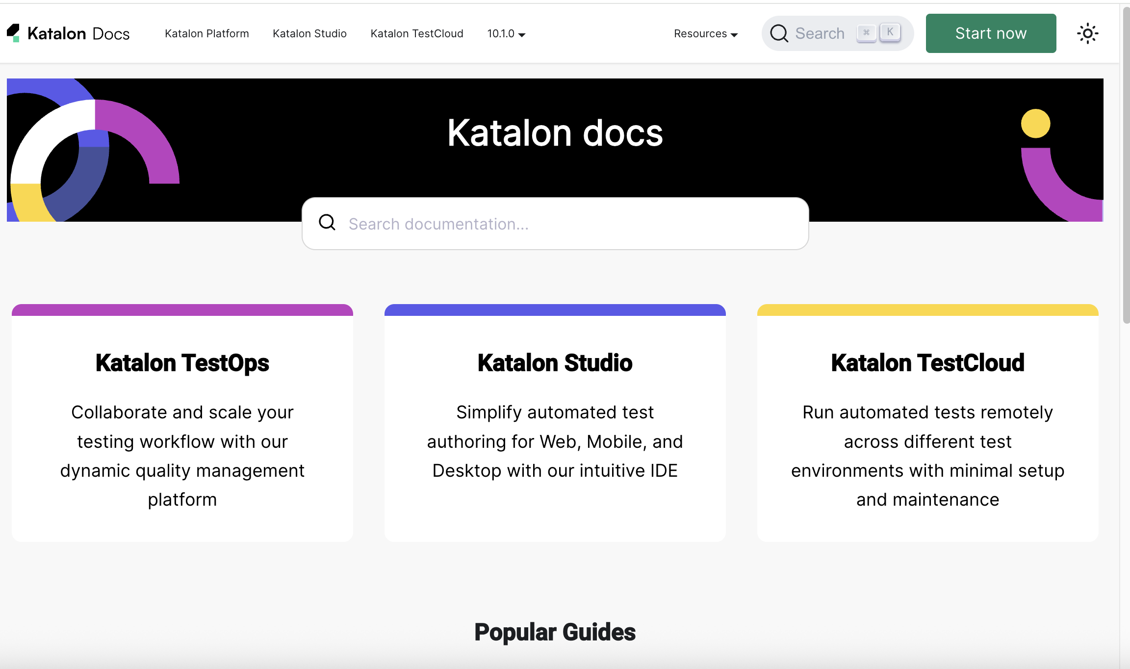 Katalon product documentation